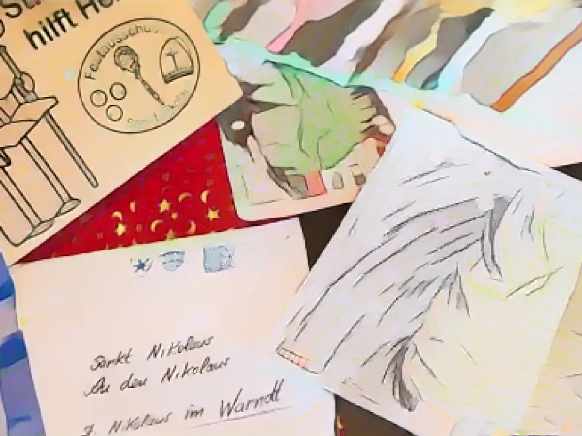 St. Nicholas post office: children's wishes from peace to chocolate