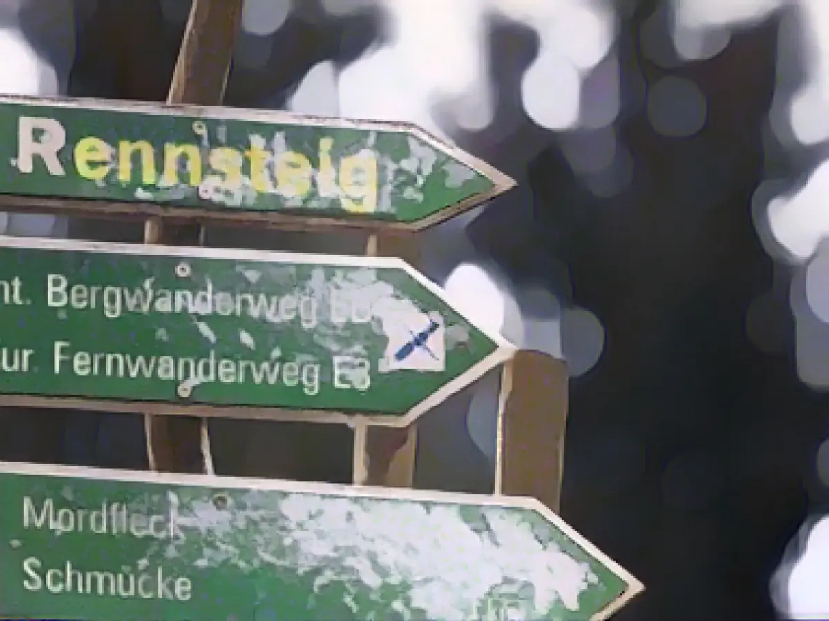 Gloomy winter weather in Thuringia