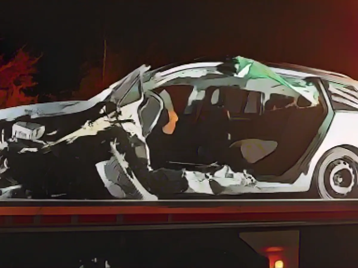 It's a miracle that the driver got out of here alive