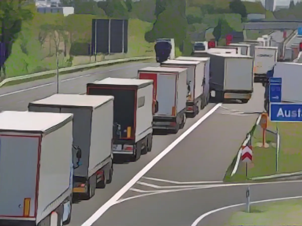 Long trucks can also travel to and from Denmark