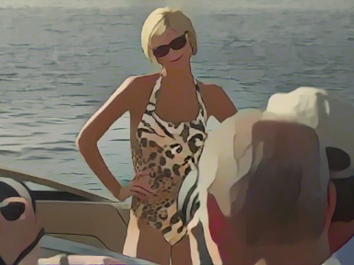 Swimsuit with leo print makes a comeback