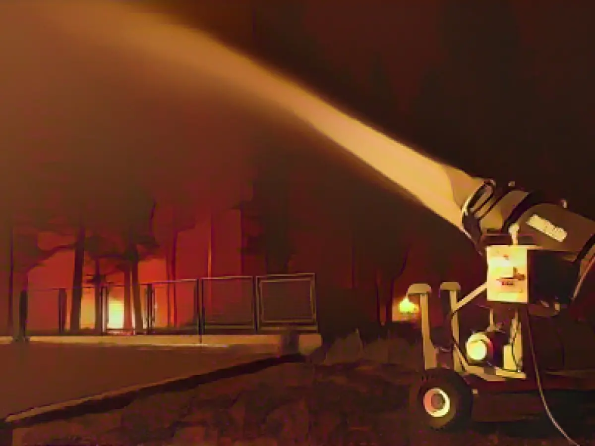 Lake Tahoe ski resorts are using snowblowers to fight the Caldo Fire