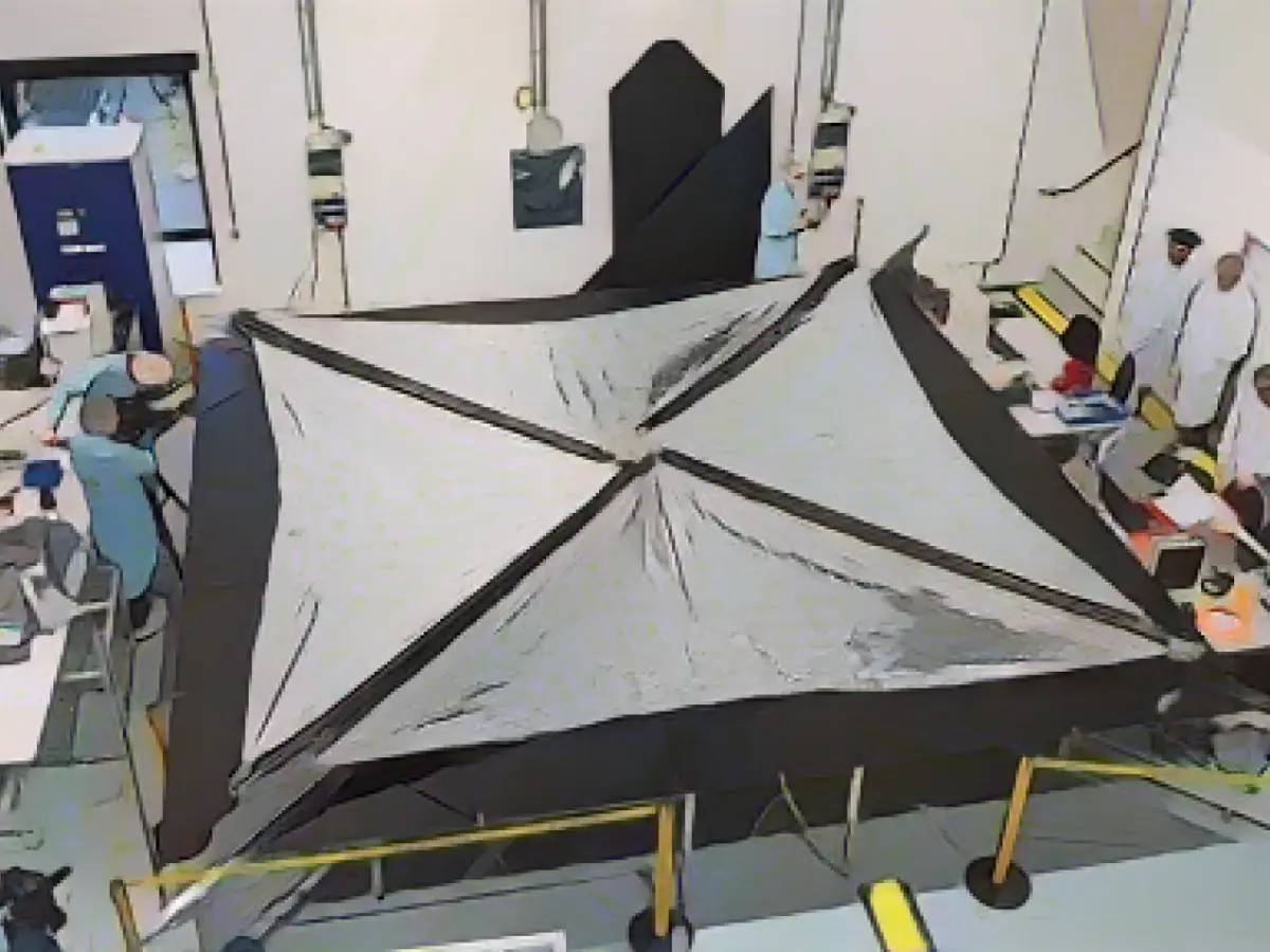 For less scrap in space: satellite brake sails tested
