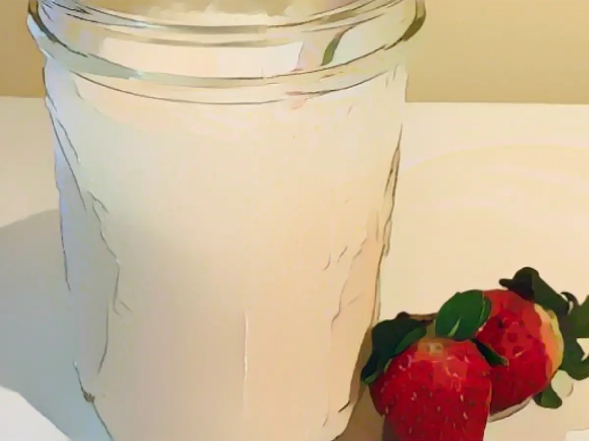 Homemade strawberry milk