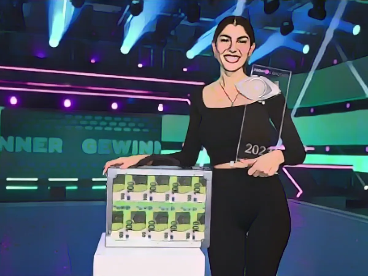 This is what remains of her 100,000 euros