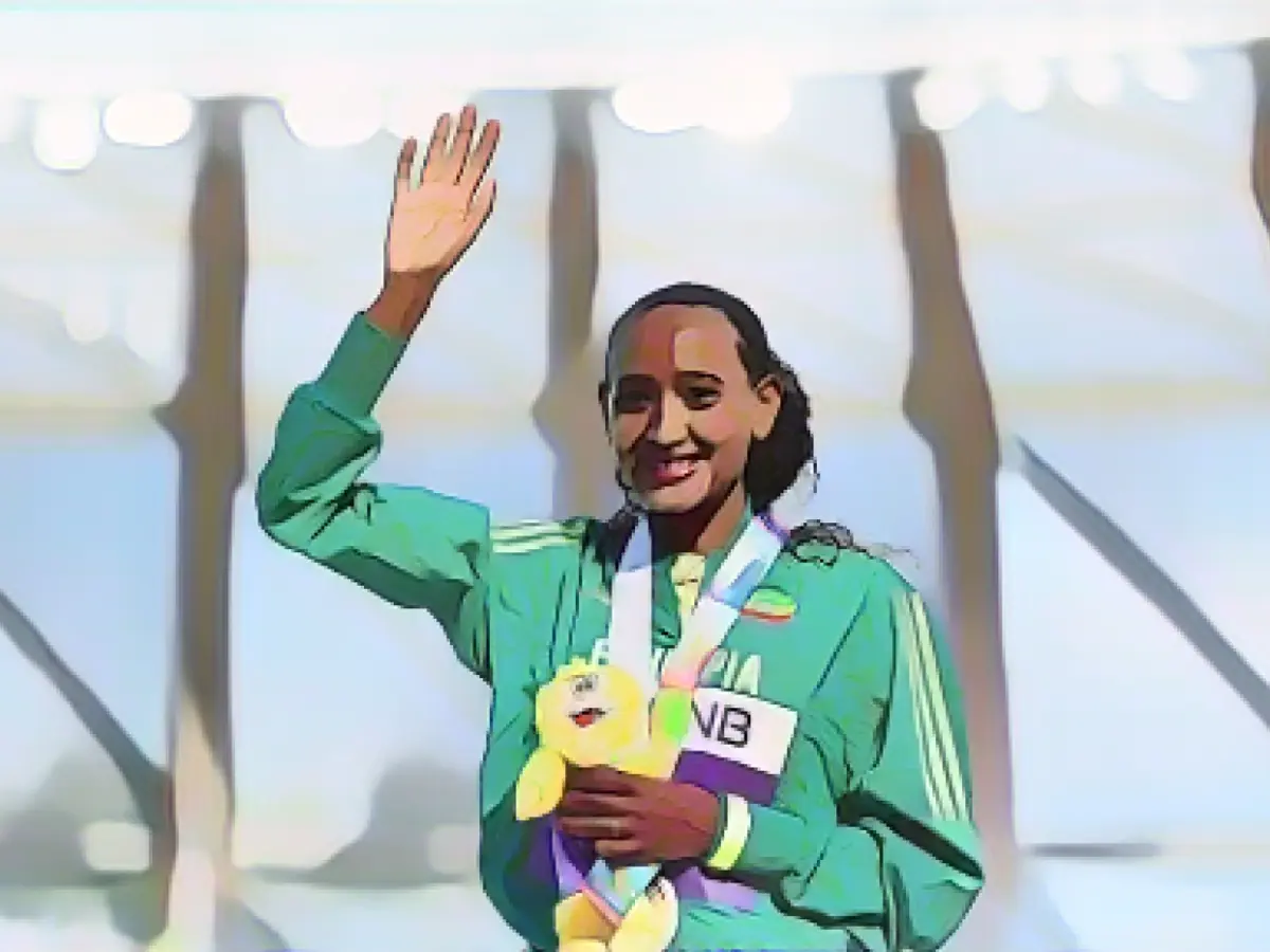 “Only God knows when we will meet again,” said marathon runner Gotytom Gebreslase, separated from his parents because of conflict in Ethiopia