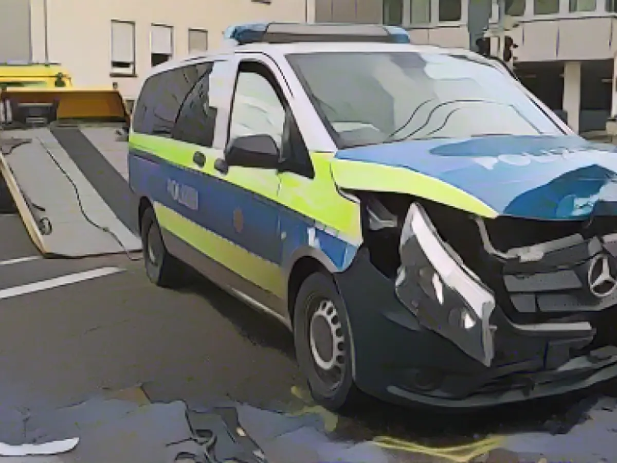 Police car crashes into Seat