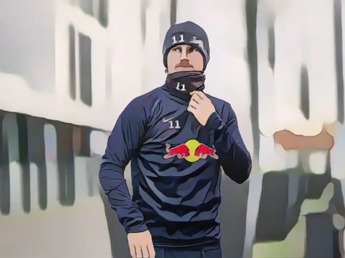 Poulsen consolation for fellow striker Timo Werner