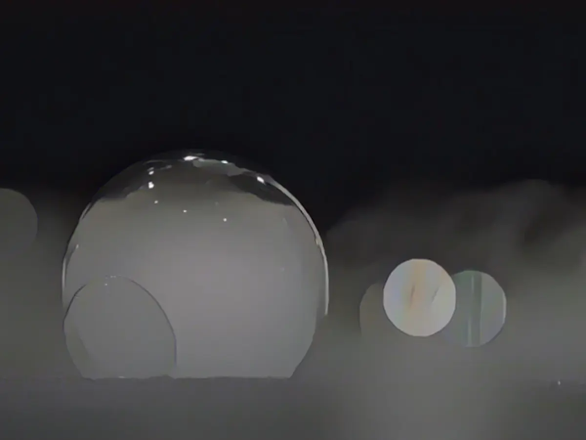 Milan Design Week: Sculpture tree blooms into mist-filled bubbles