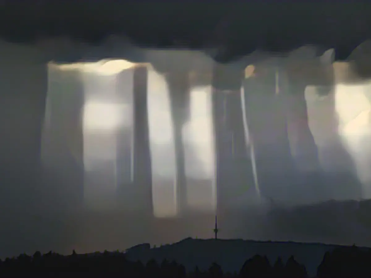 Cloudy weather in Saxony