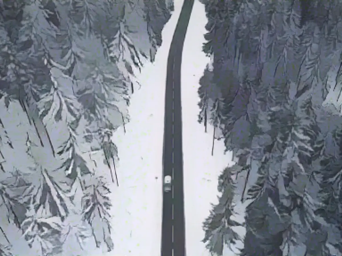 Sleet, rain and frost create a risk of slippery roads