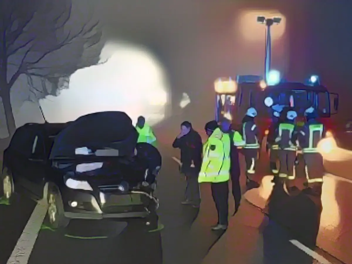 Fog and icy roads cause serious injuries