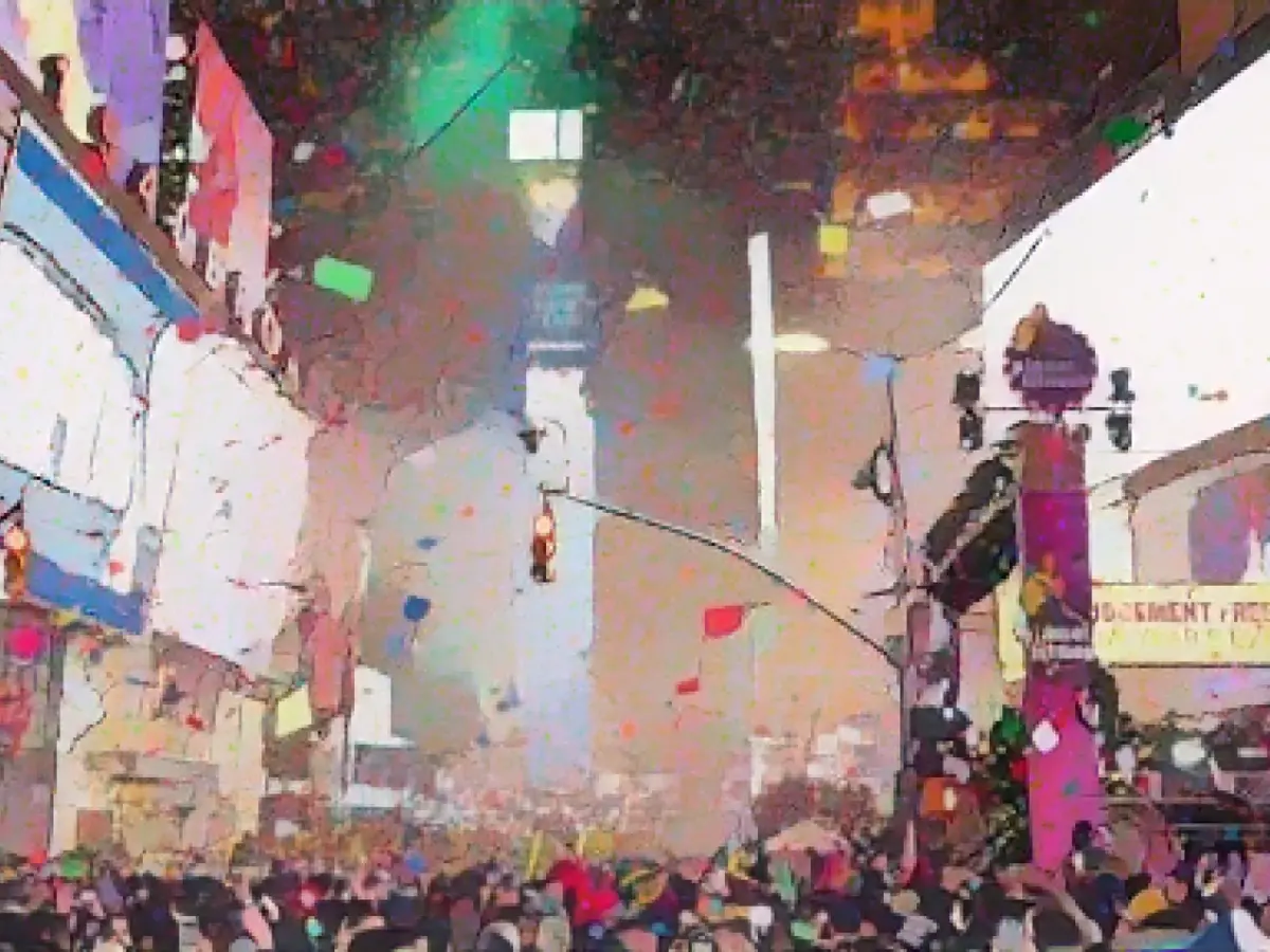 New Year's Eve party in Times Square with Paul Anka and Flo Rida