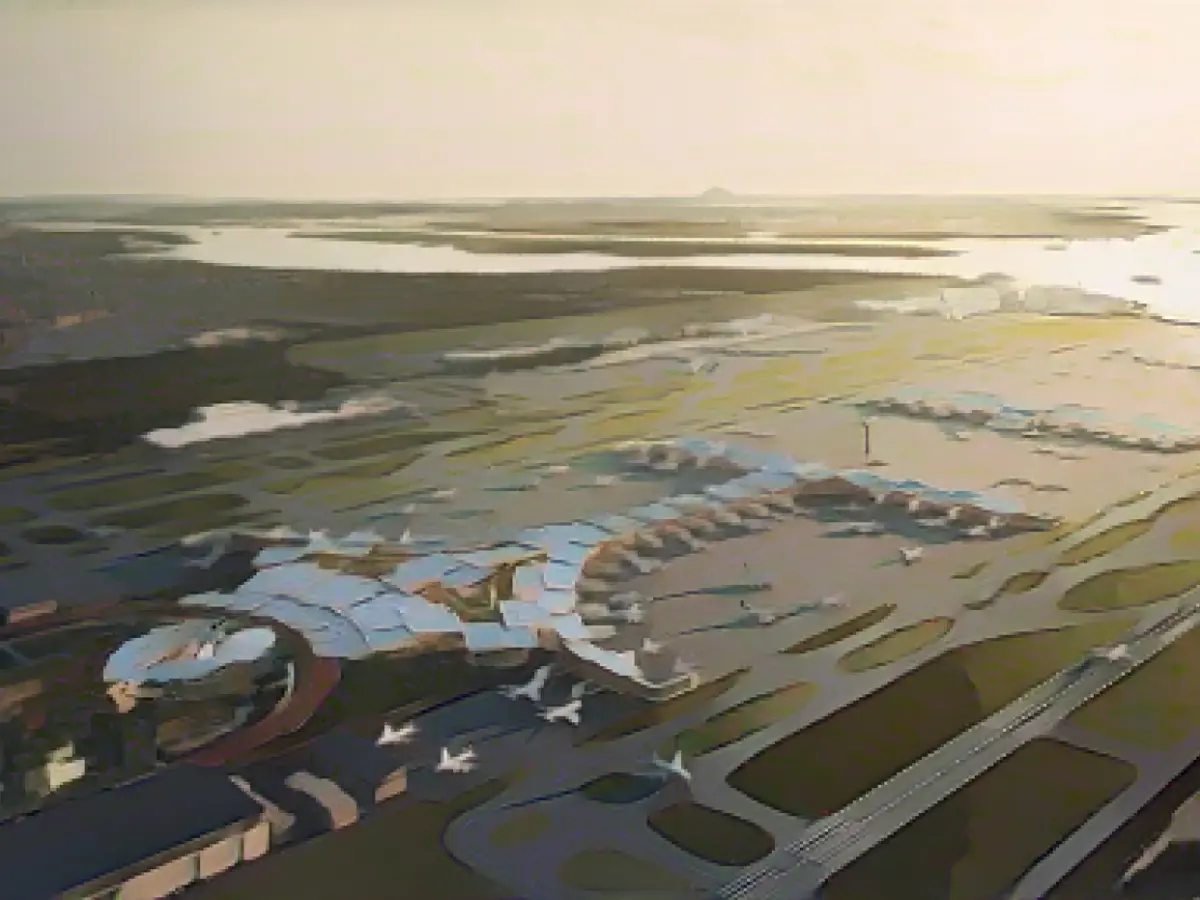 The world's most magnificent airport nearly doubles in size
