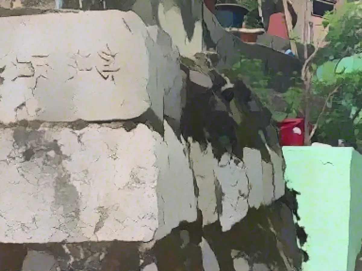 The "Tombstone Village" built by Korean refugees in a Japanese cemetery.