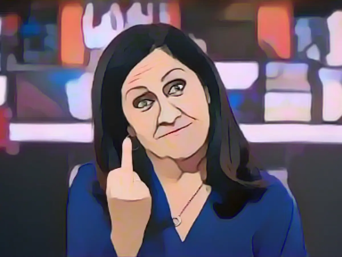 BBC presenter holds her middle finger up to the camera - and apologizes