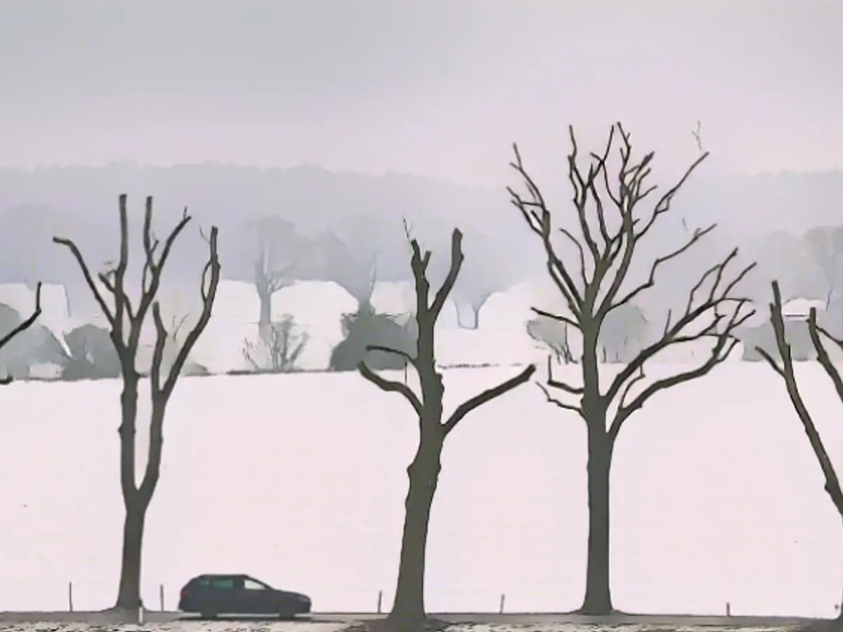 Slippery roads - weather service advises against driving