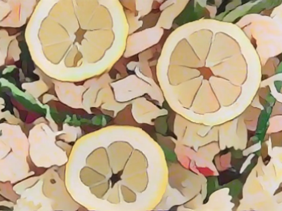 Asiago Lemon Tomato Shrimp Pasta