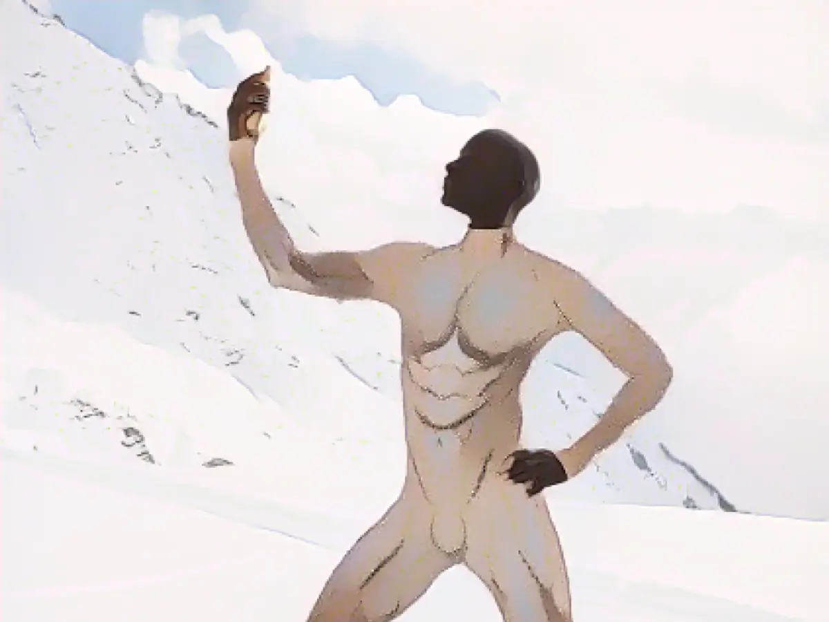 Nudity alert in the Swiss luxury ski resort