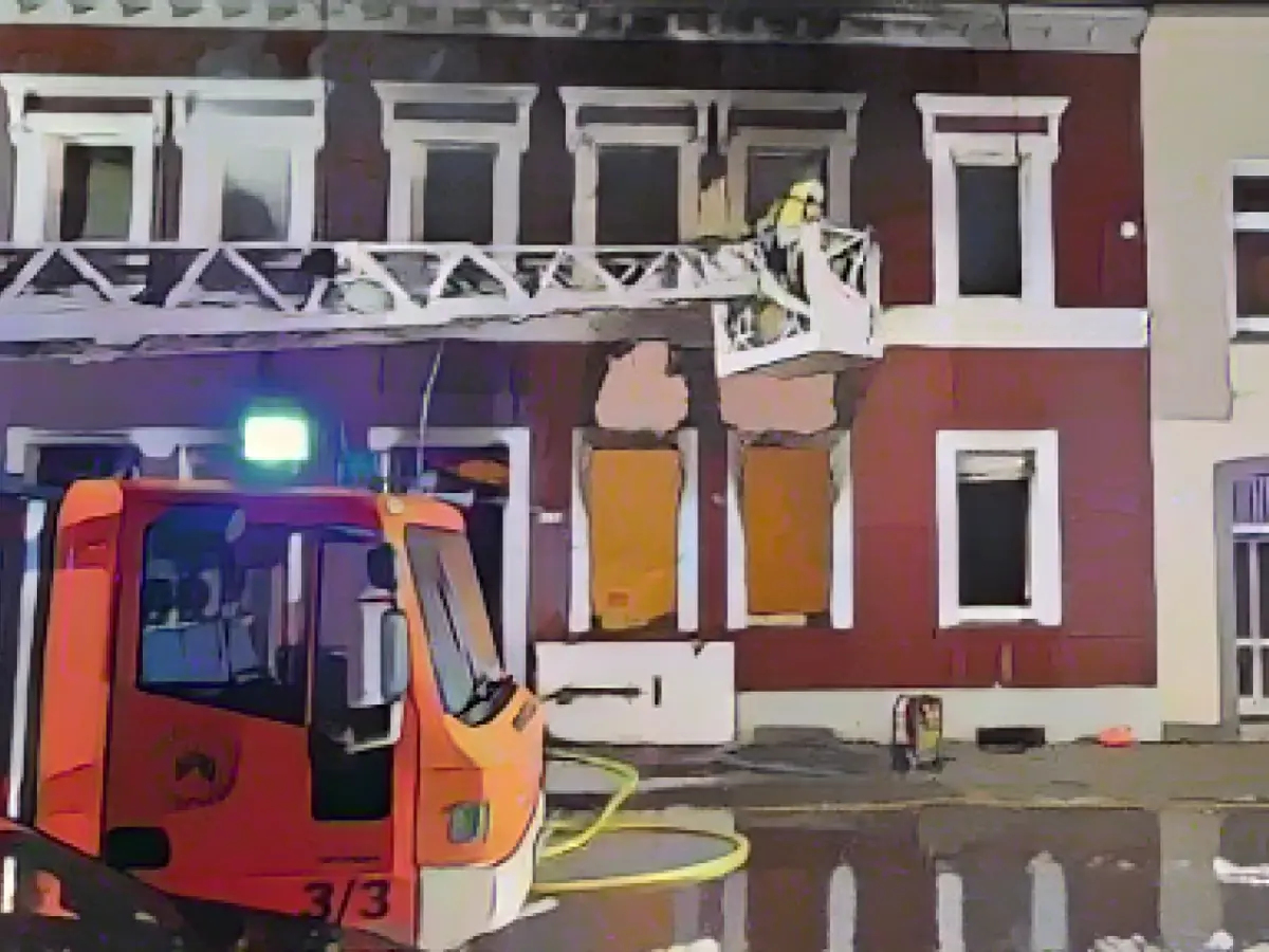 Expert inspects building after devastating explosion