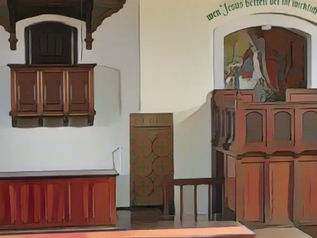Long-hidden painting in prison church restored