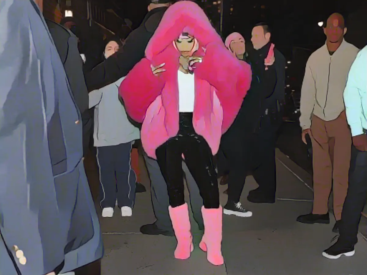 Look of the Week: Nicki Minaj’s Neon Faux Fur Moment