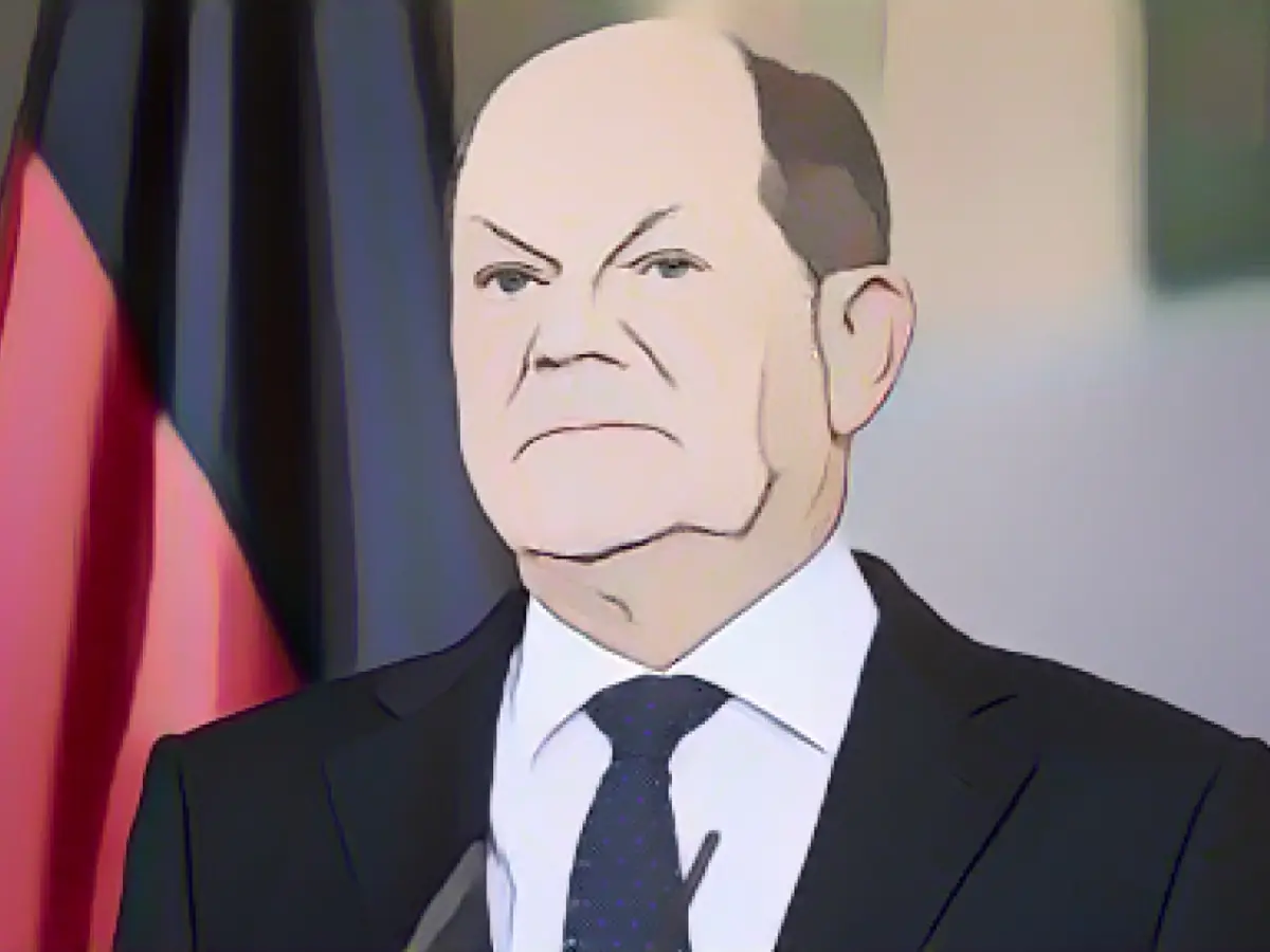 Chancellor Scholz in the evening in "Farbe bekennen"