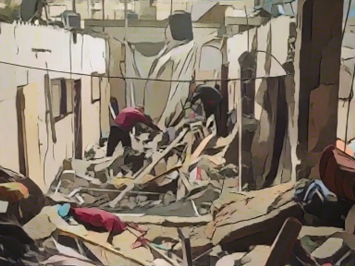 View through the "window into the hell" of Gaza