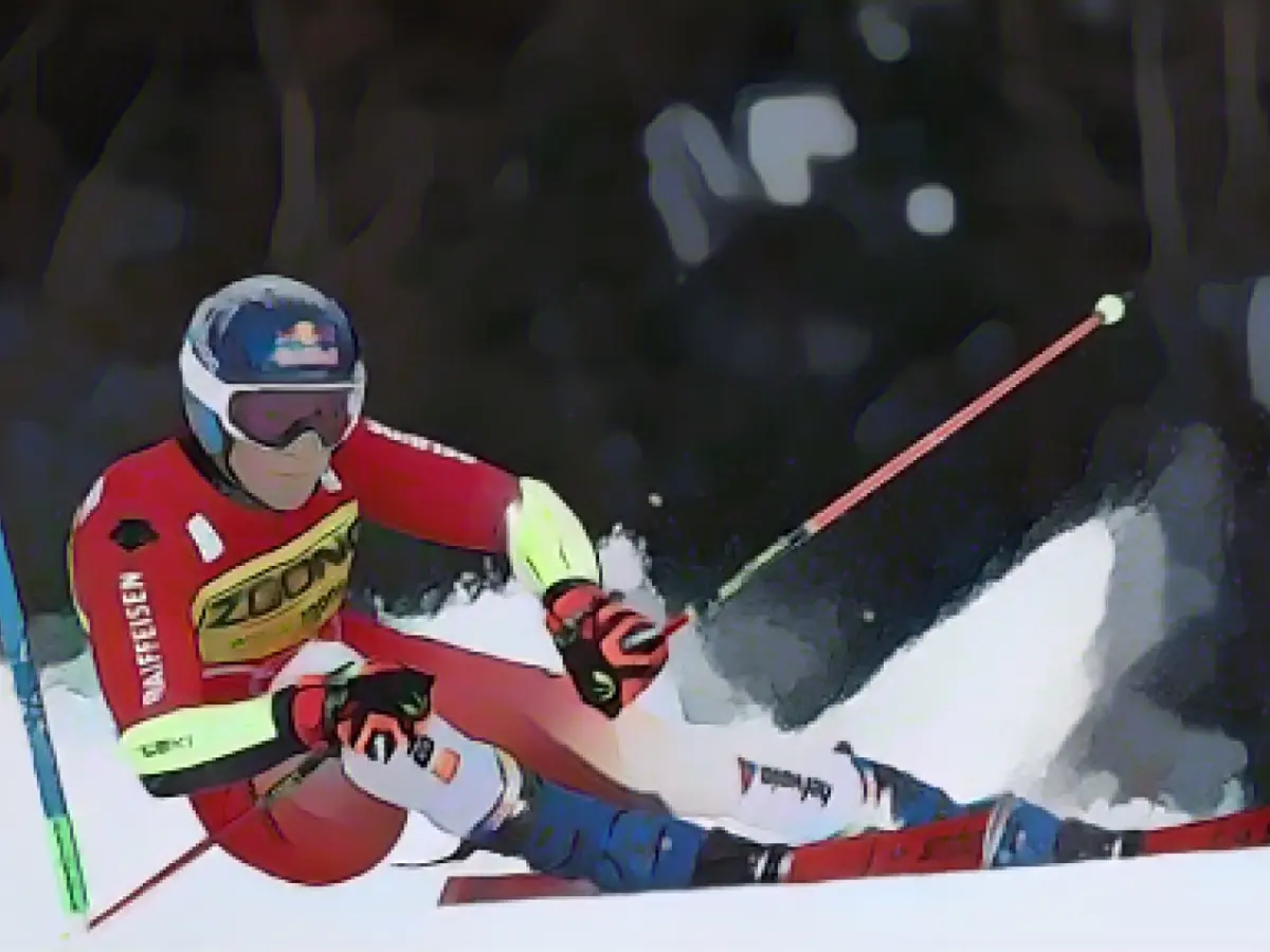 Switzerland's Odermatt continues to dominate in the giant slalom