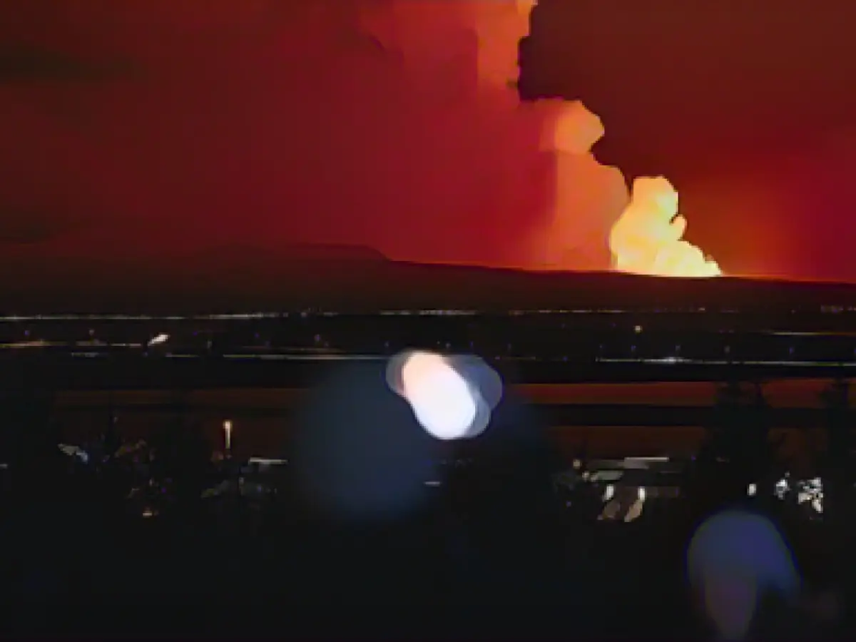 Volcanic eruption in Iceland after series of earthquakes