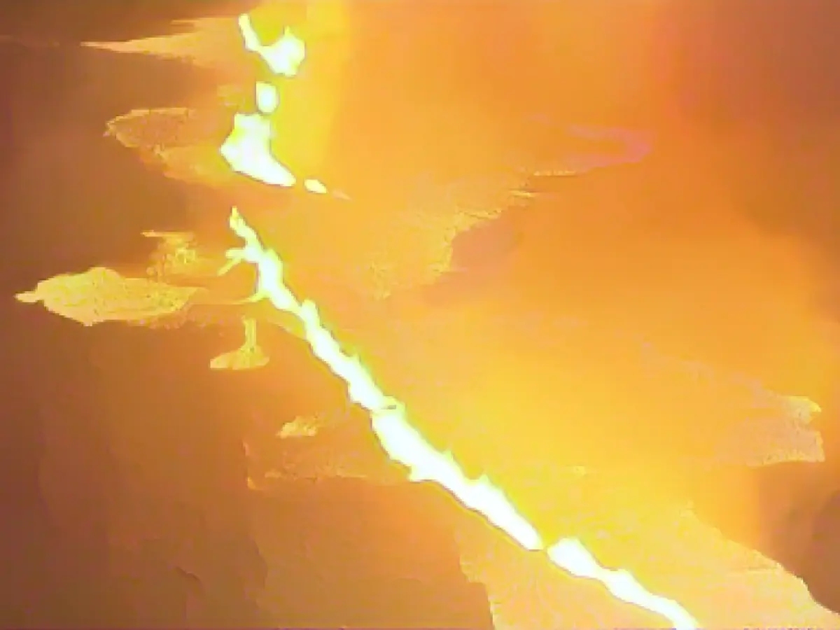 Volcanic eruption in Iceland after series of earthquakes