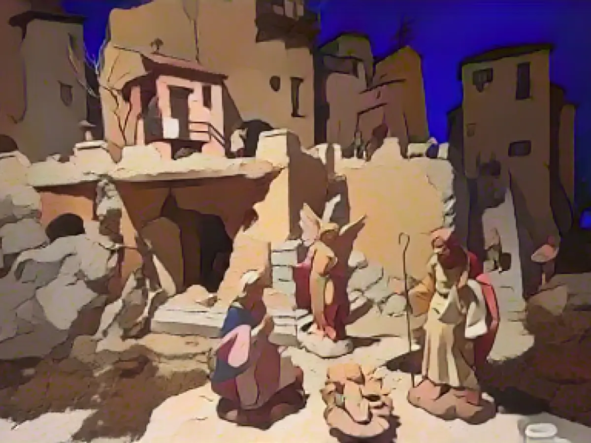 Baby Jesus, ox and donkey - 800 years of the nativity scene