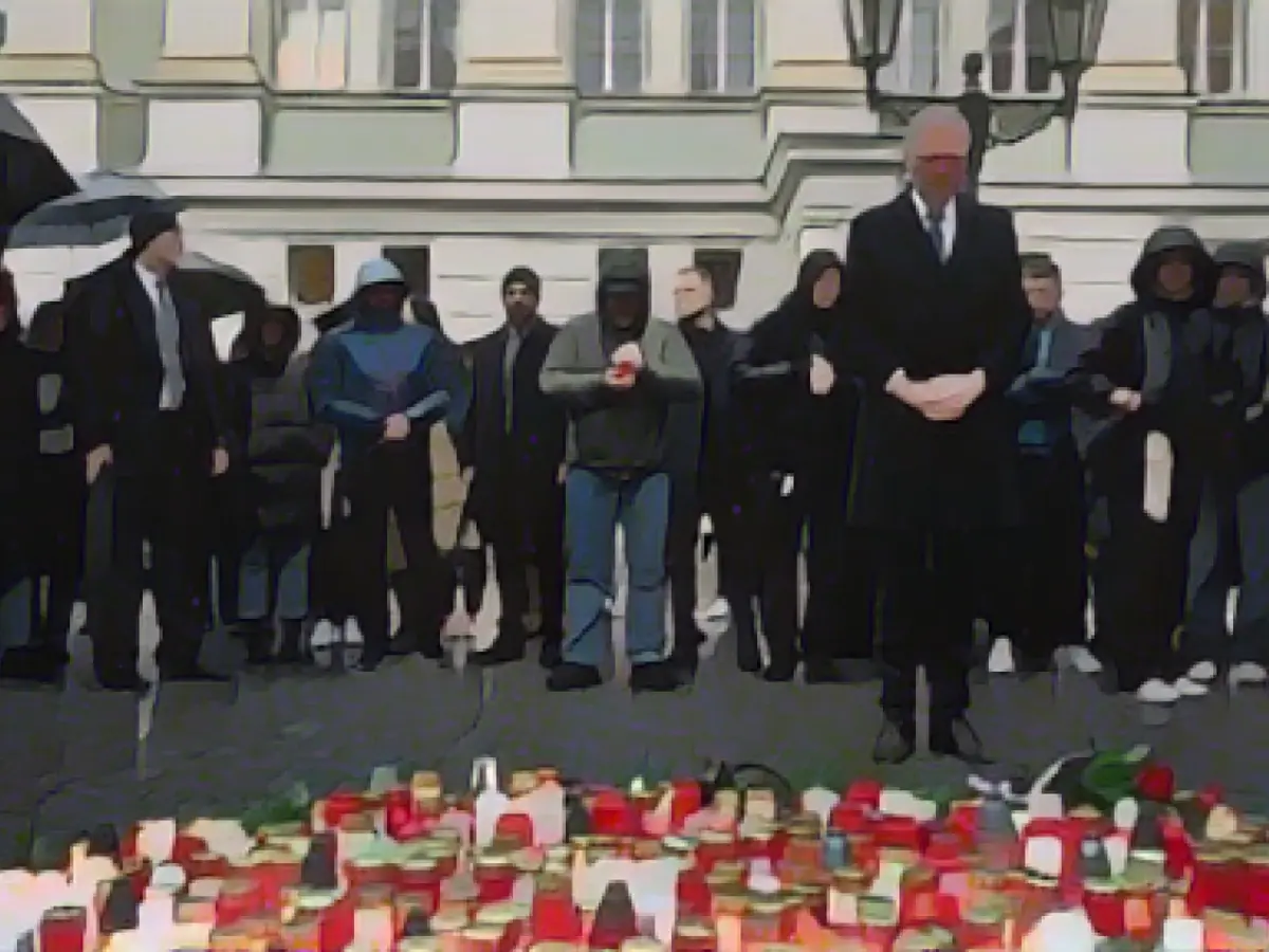 Grief and unanswered questions after gun attack in Prague leaves 13 dead
