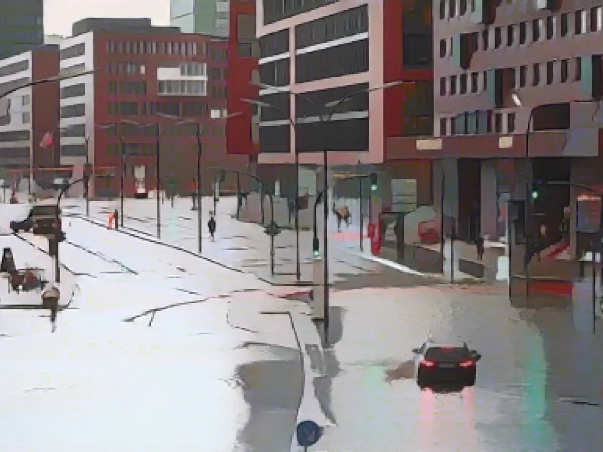 Hamburg police give the all-clear after severe storm surge