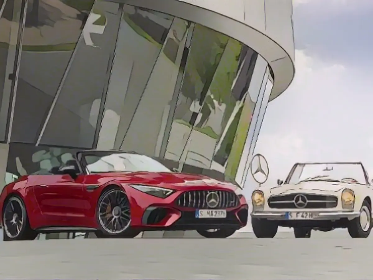 Old or new? Mercedes 230 SL meets SL 63 4Matic
