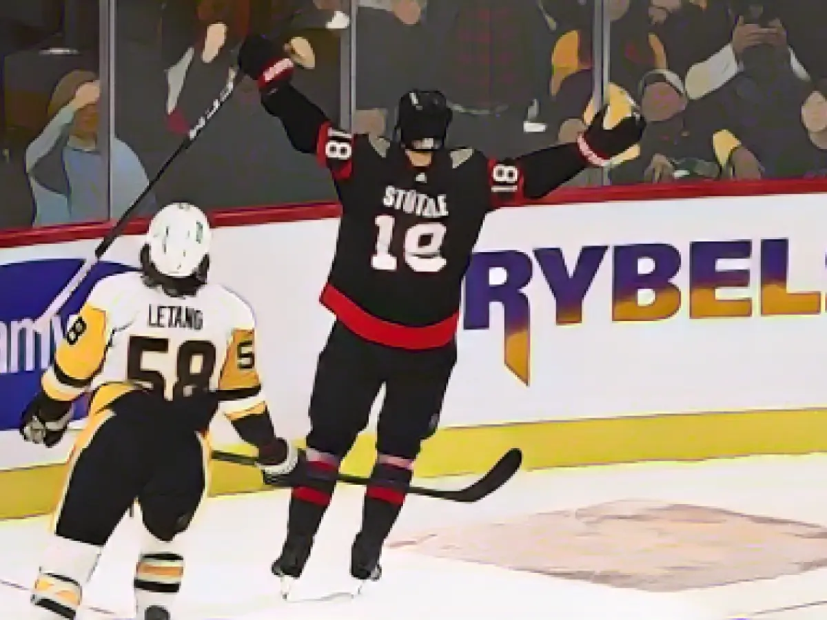 Stützle shoots Senators to victory against Penguins