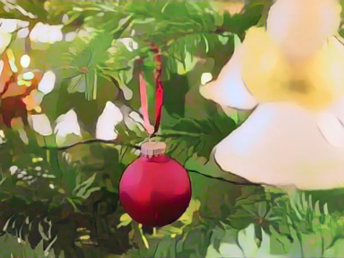 A sign of hope: Christmas tree in flood-damaged church