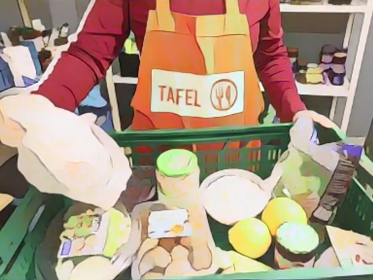 Around 34,000 people received food through food banks