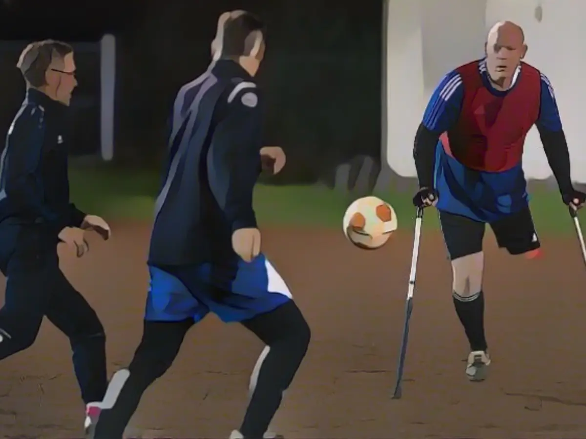 Para kicker puts "leg in the corner" and defies all resistance