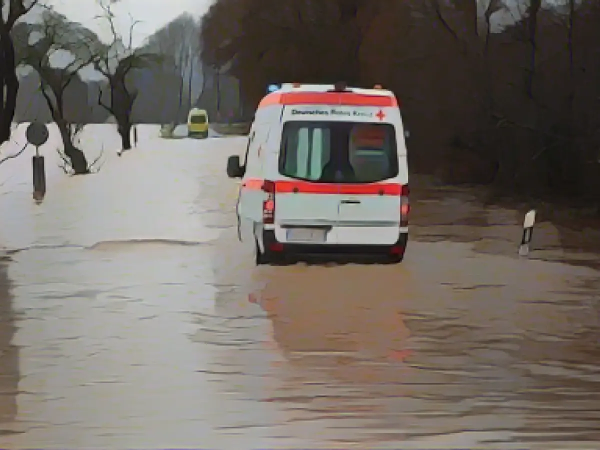 Flood risk in parts of Germany