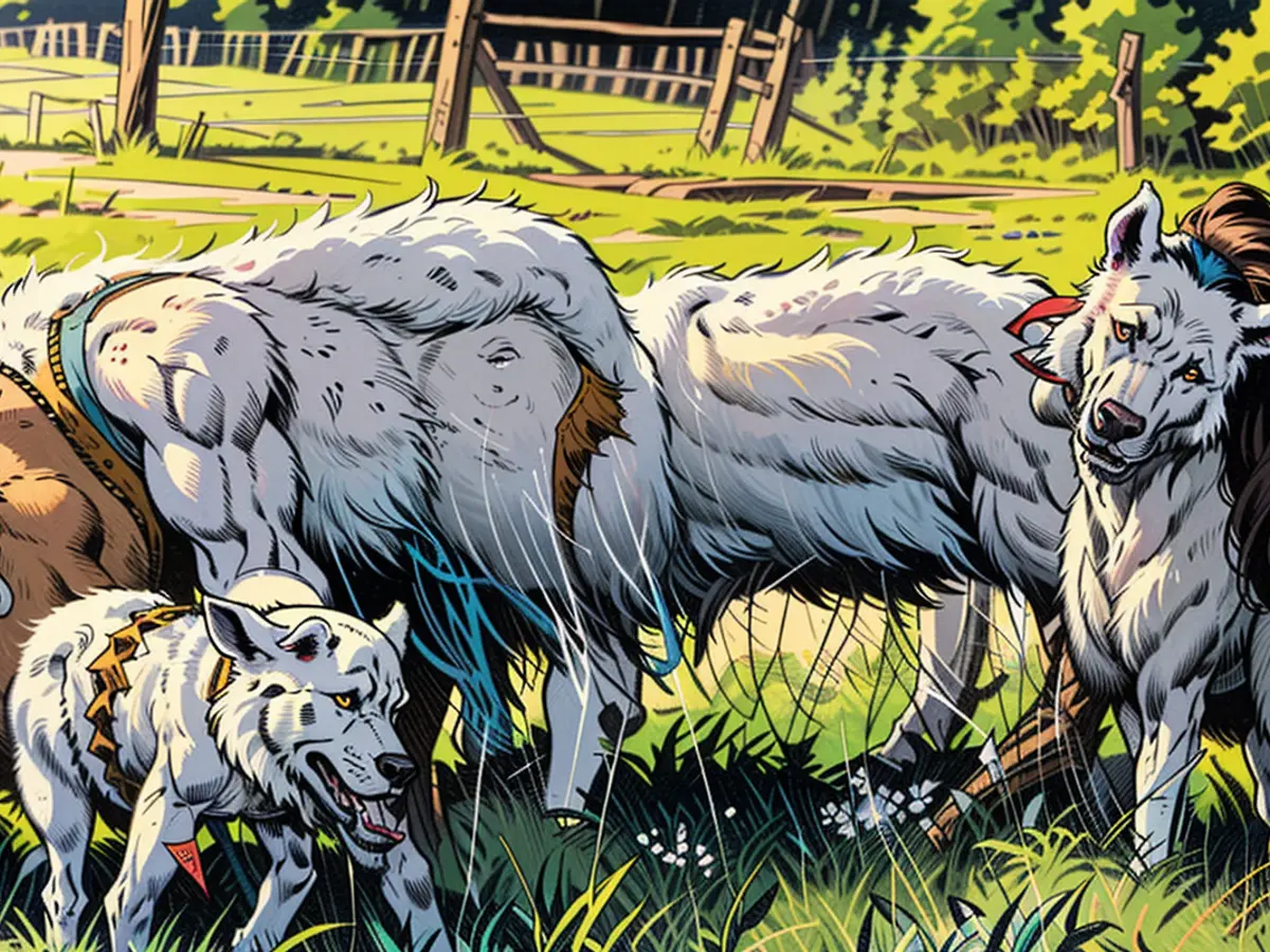 Partially sheep, partially goat - reportedly brought forth in the snowy conditions