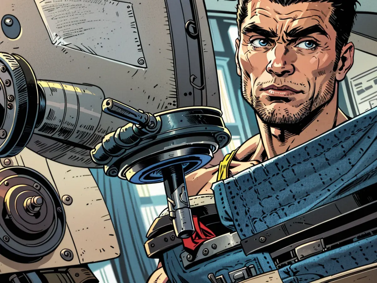 The economic focus lies on highlighting options and acquisition prospects for apprentices (Azubis)