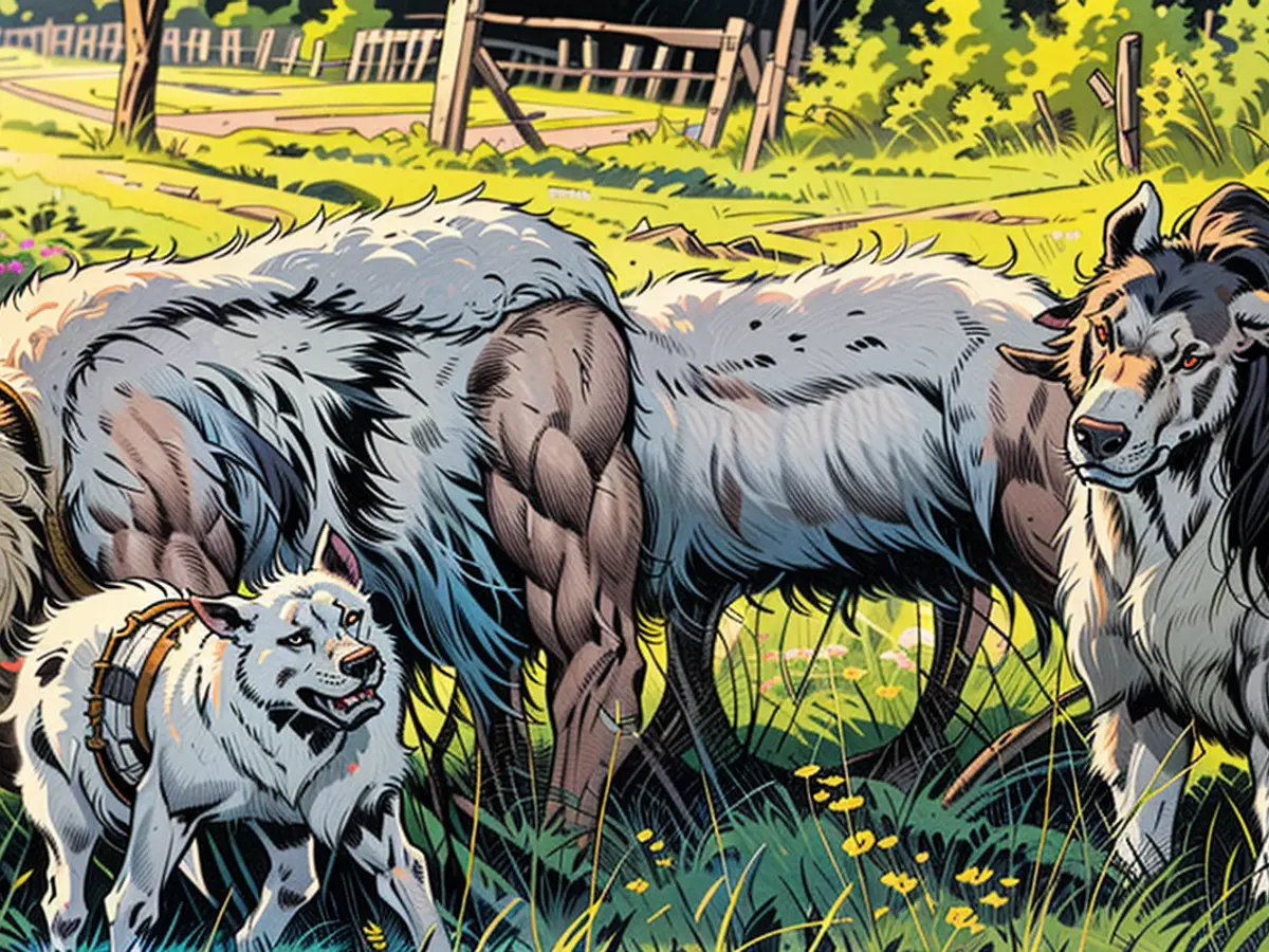 Partially sheep, partially goat - alleged to have been born in the snowfall