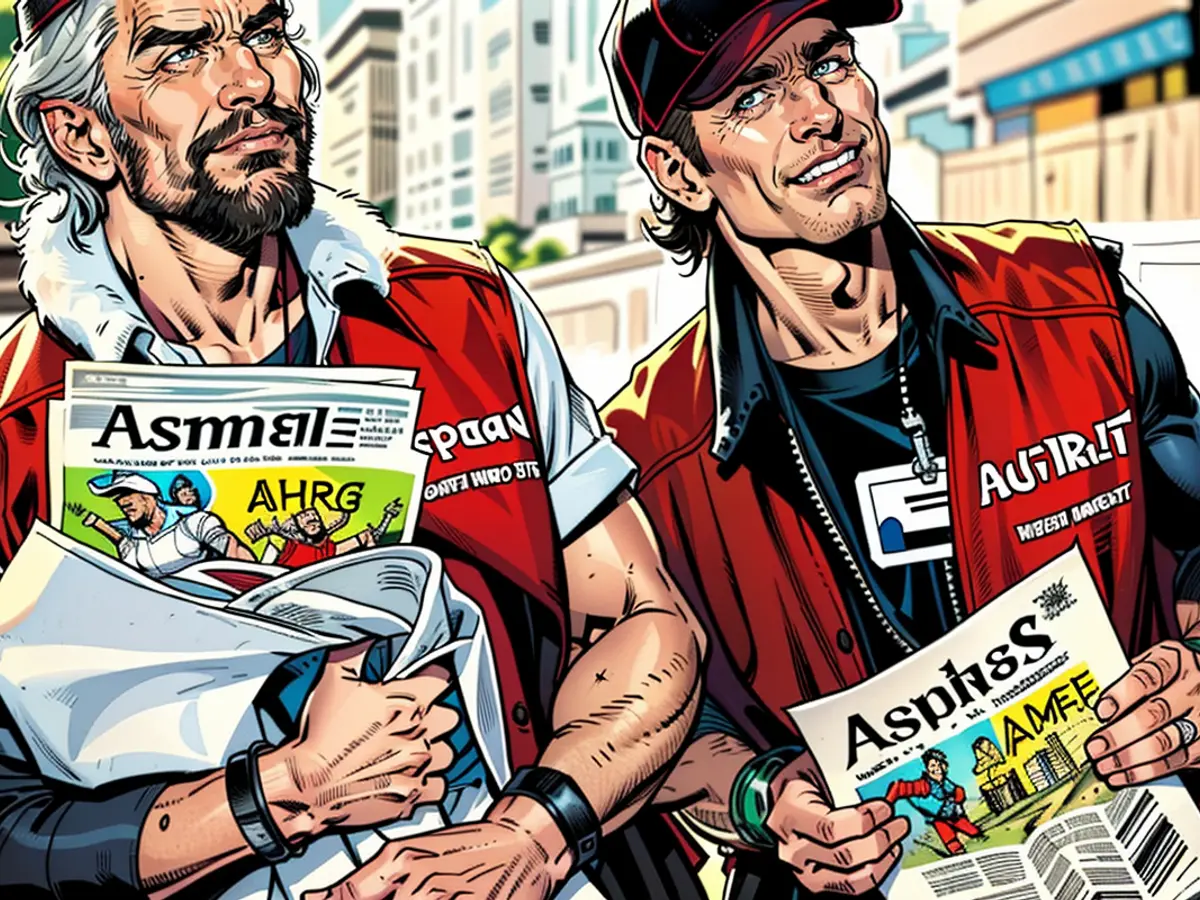 Klaus Meine is stimulating the purchases of the street publication entitled "Asphalt"