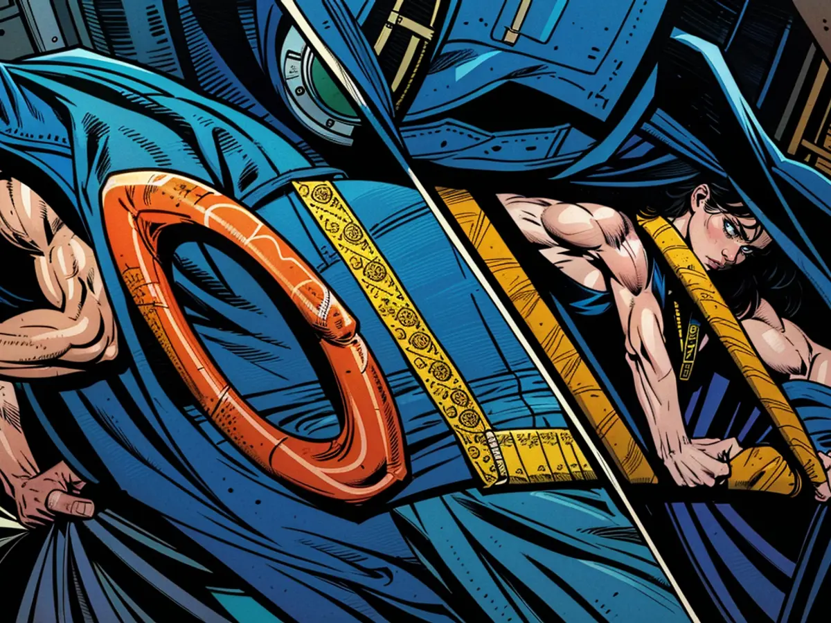 A thirty-year-old individual wields a knife, attacking and threatening a relative.