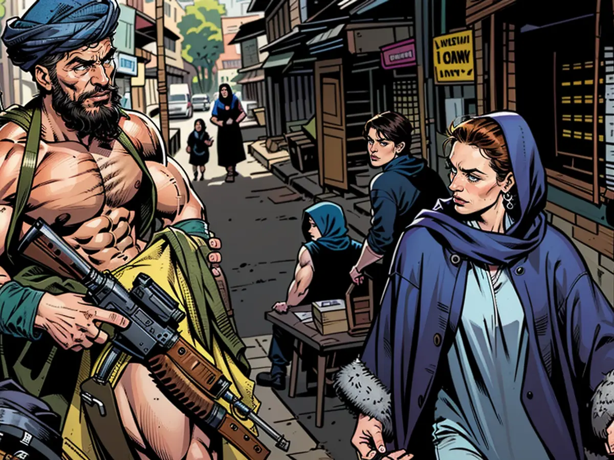 Female Afghans record themselves singing as a form of dissent against the Taliban's restriction on public musical performances.