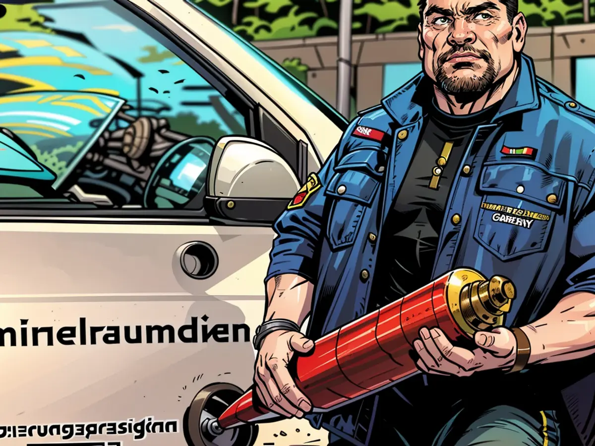 Specialist teams utilize vast collections of ancient aerial photographs for bomb disposal tasks.