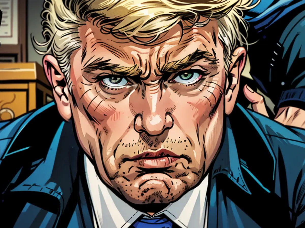 Trump resorts to vulgar remarks when discussing Harris.