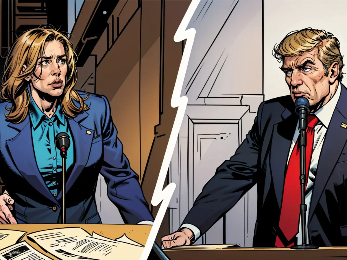 Which candidate, Harris or Trump, currently leads in the public opinion surveys?