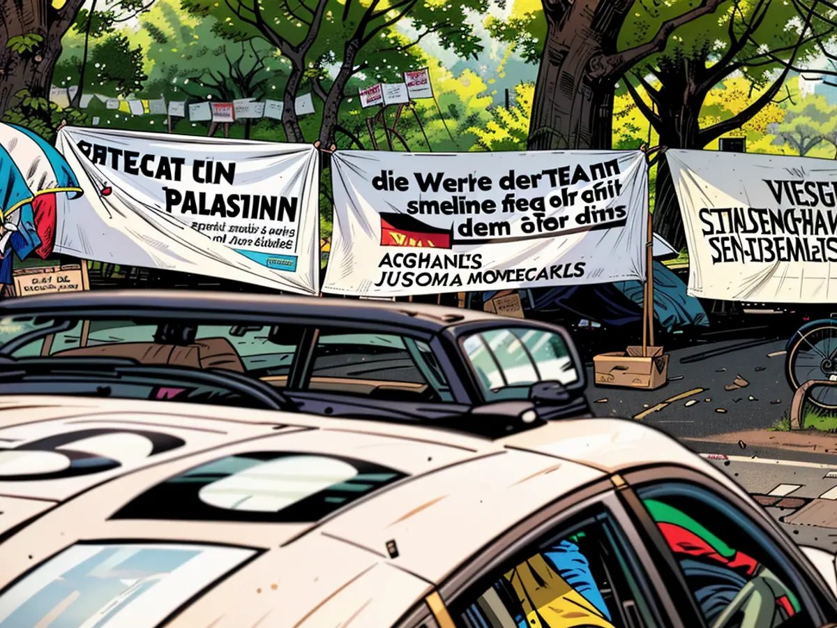 Pro-Palestinian demonstration site will continue until September 14th.